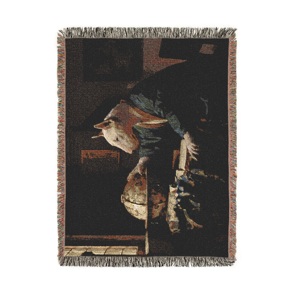 Bull Terrier The Astronomer — after Johannes Vermeer, 1668 | Blanket