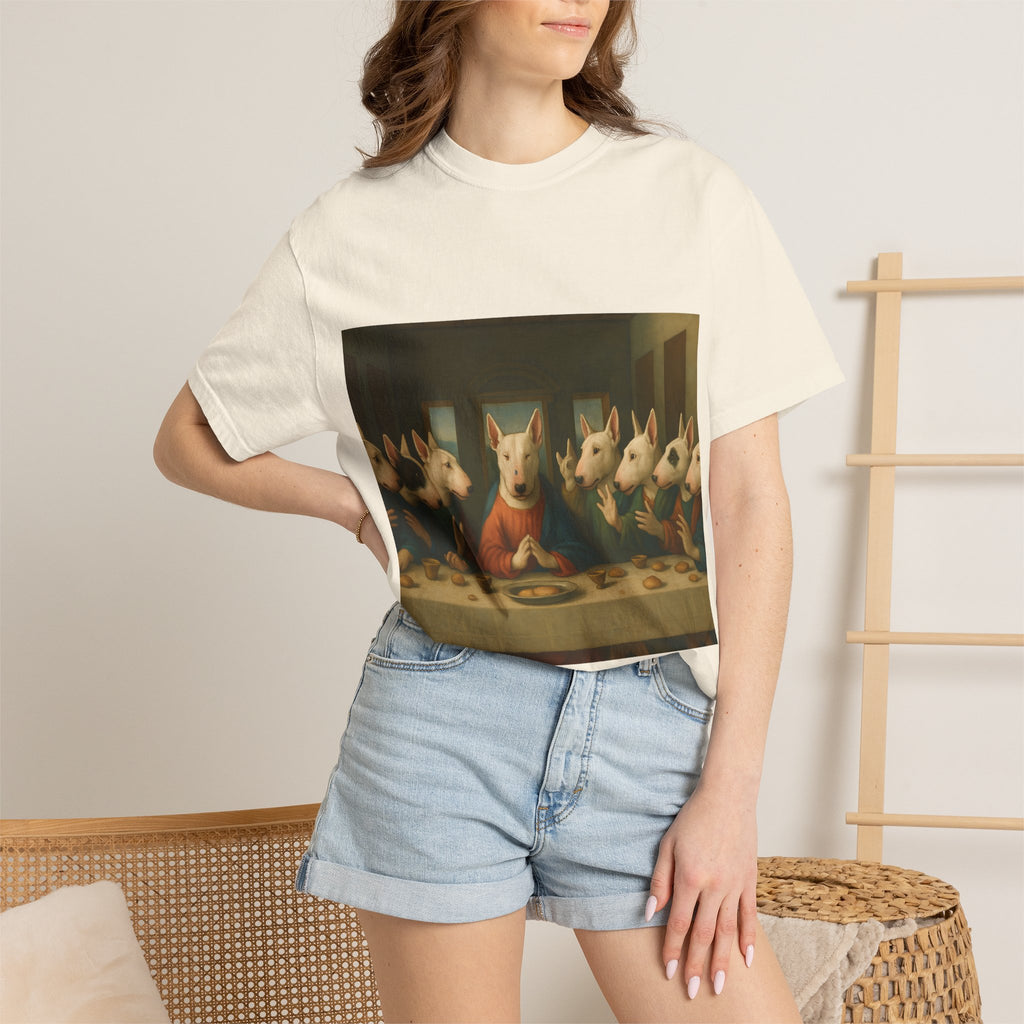Bull Terrier The Last Supper — after Leonardo da Vinci, 1498 | Garment-Dyed Tee