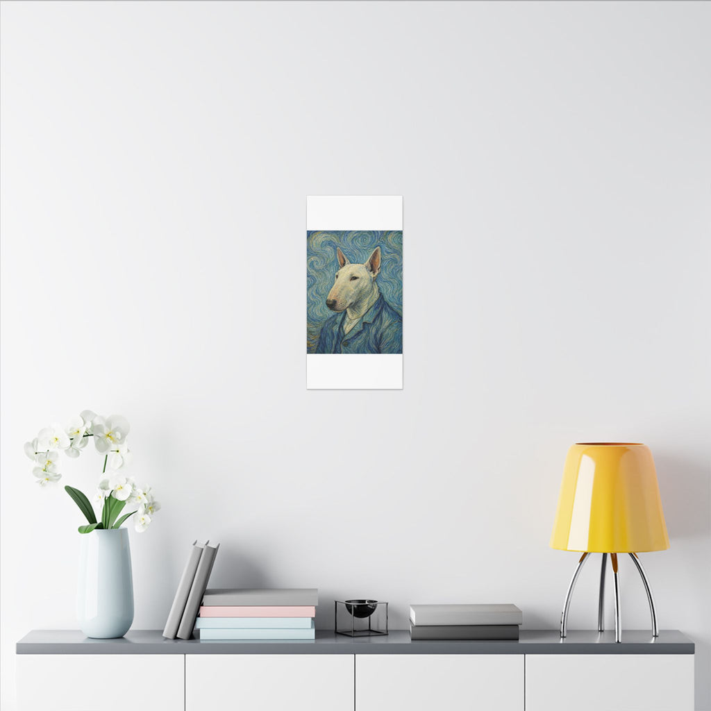 Bull Terrier Self-Portrait — after Vincent van Gogh, 1889 | Canvas