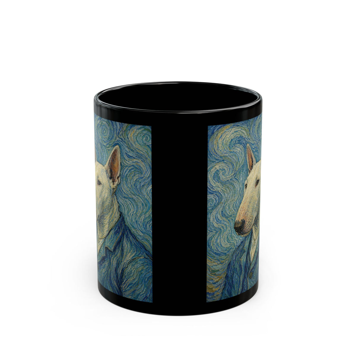 Bull Terrier Self Portrait — after Vincent van Gogh, 1889 | Mug (11oz, 15oz)