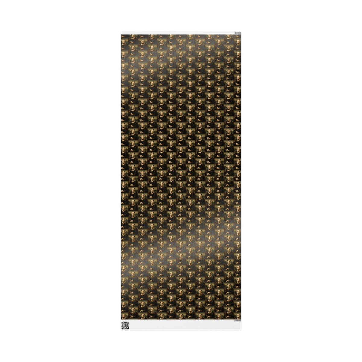 Bull Terrier Mona Lisa — after Leonardo da Vinci, c.1503 | Wrapping Paper