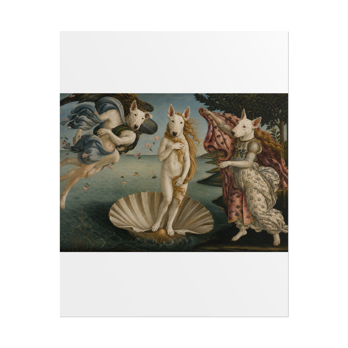 Bull Terrier The Birth of Venus — after Sandro Botticelli, c.1485 | Print