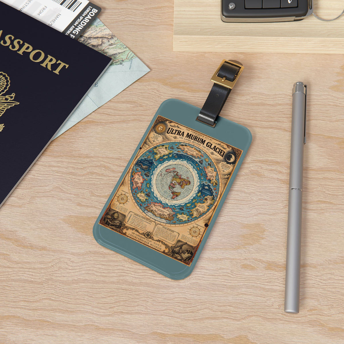 Ultra Murum Glaciei, The Forbidden Atlas Plate II | Luggage Tag