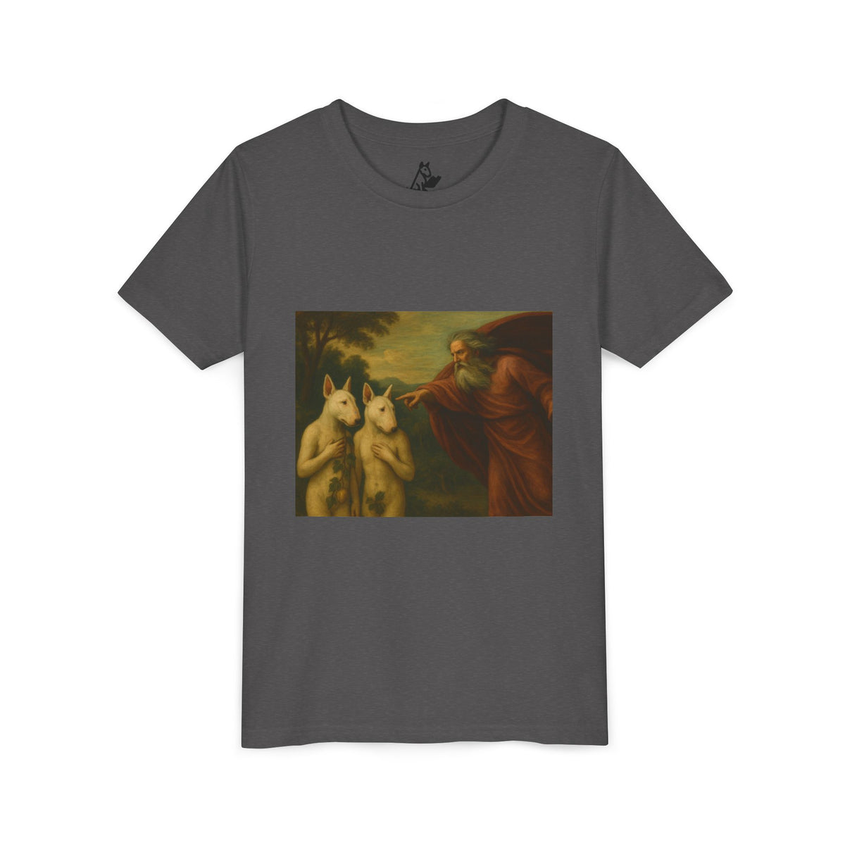 Bull Terrier The Rebuke of Adam and Eve — after Domenichino, 1626 | Youth Tee