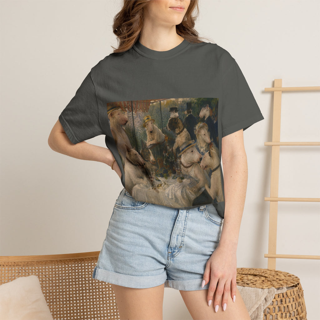 Bull Terrier Luncheon of the Boating Party — after Pierre-Auguste Renoir, 1881 | Garment-Dyed Tee