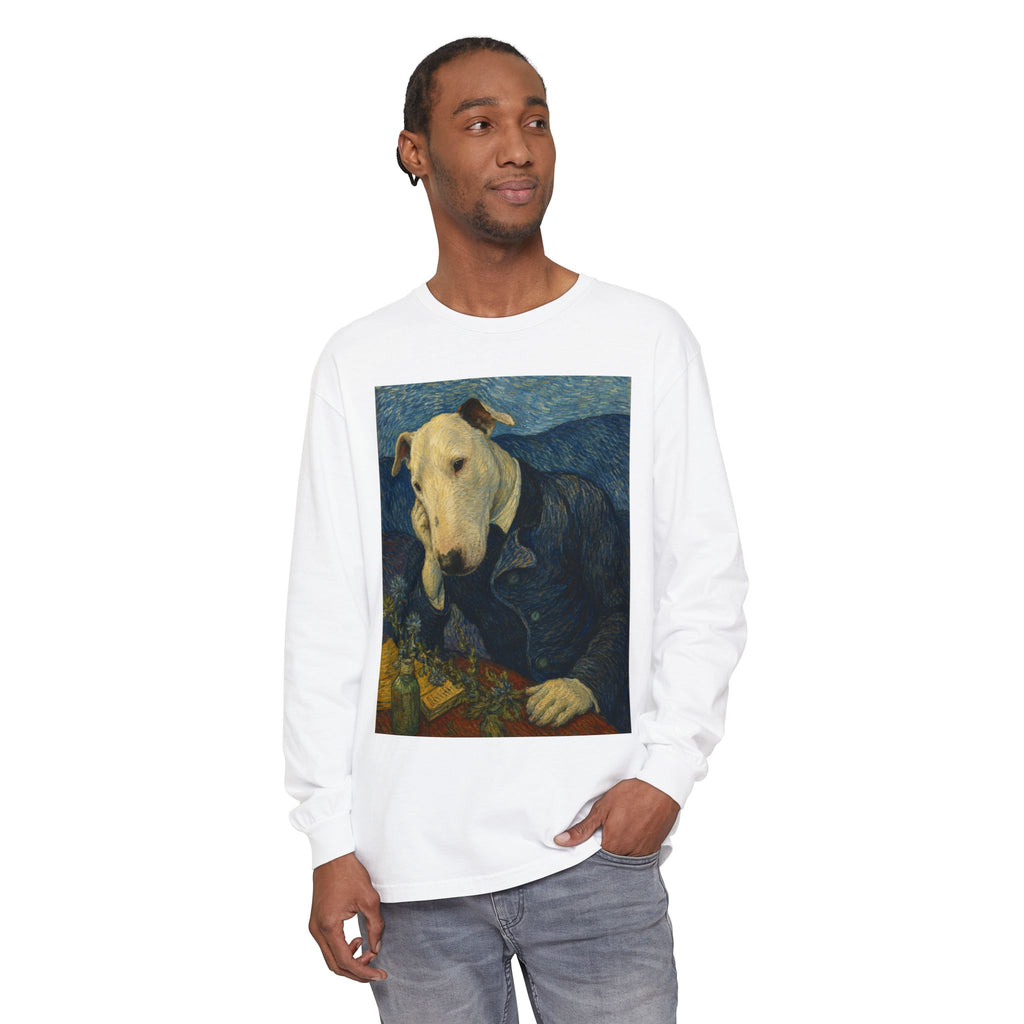 Bull Terrier Portrait of Doctor Gachet — after Vincent van Gogh, 1890 | Long Sleeve