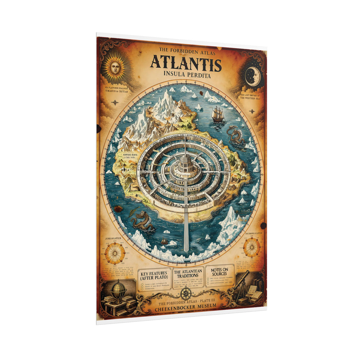 Atlantis, The Forbidden Atlas Plate III | Poster