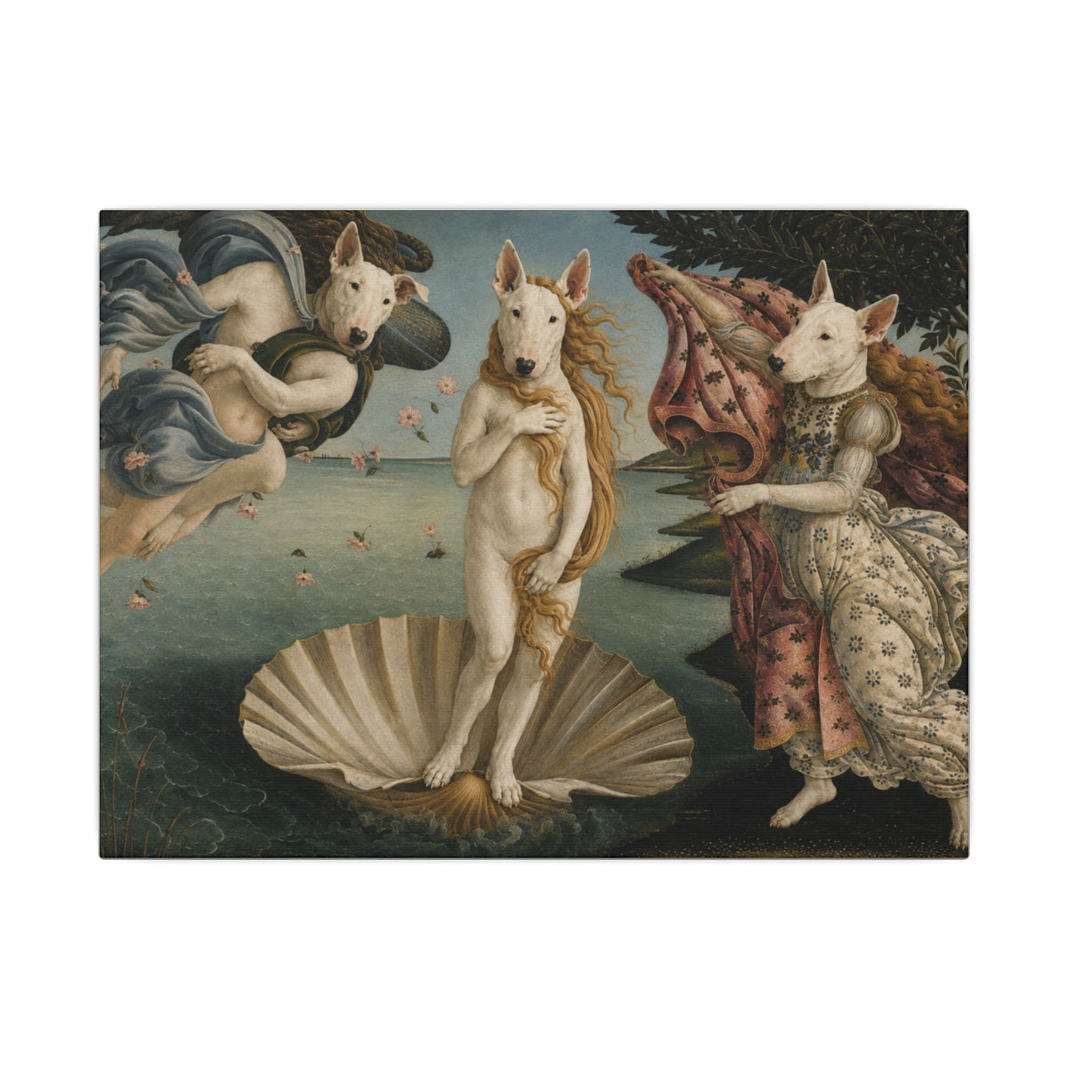 Bull Terrier The Birth of Venus — after Sandro Botticelli, c.1485 | Canvas