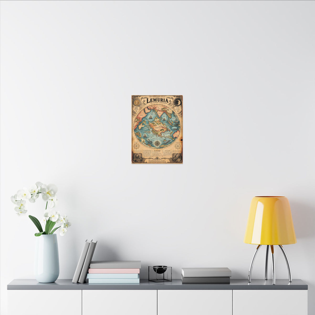 Lemuria, The Forbidden Atlas Plate IV | Canvas