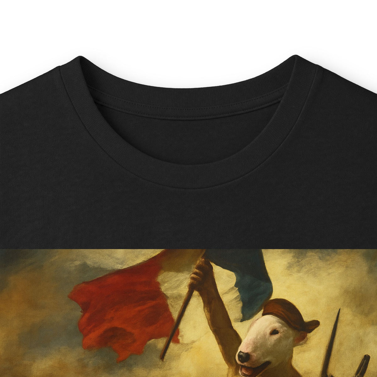 Bull Terrier Liberty Leading The People — after Eugene Delacroix, 1830 | Long Sleeve