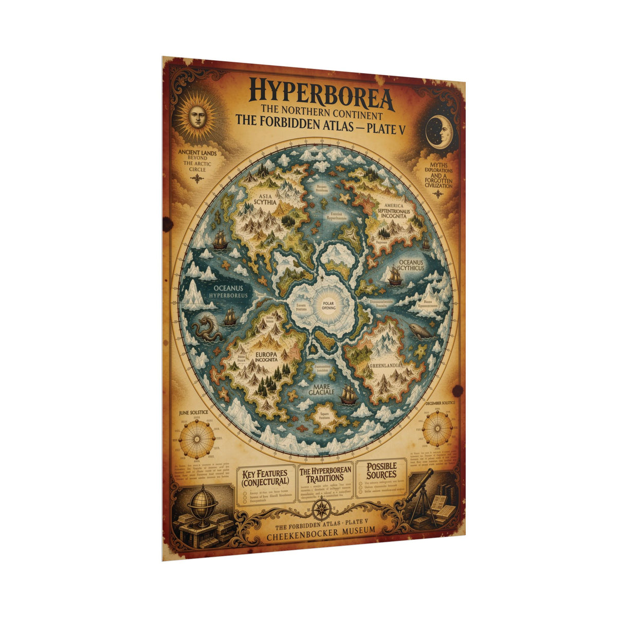 Hyperborea, The Forbidden Atlas Plate V | Poster