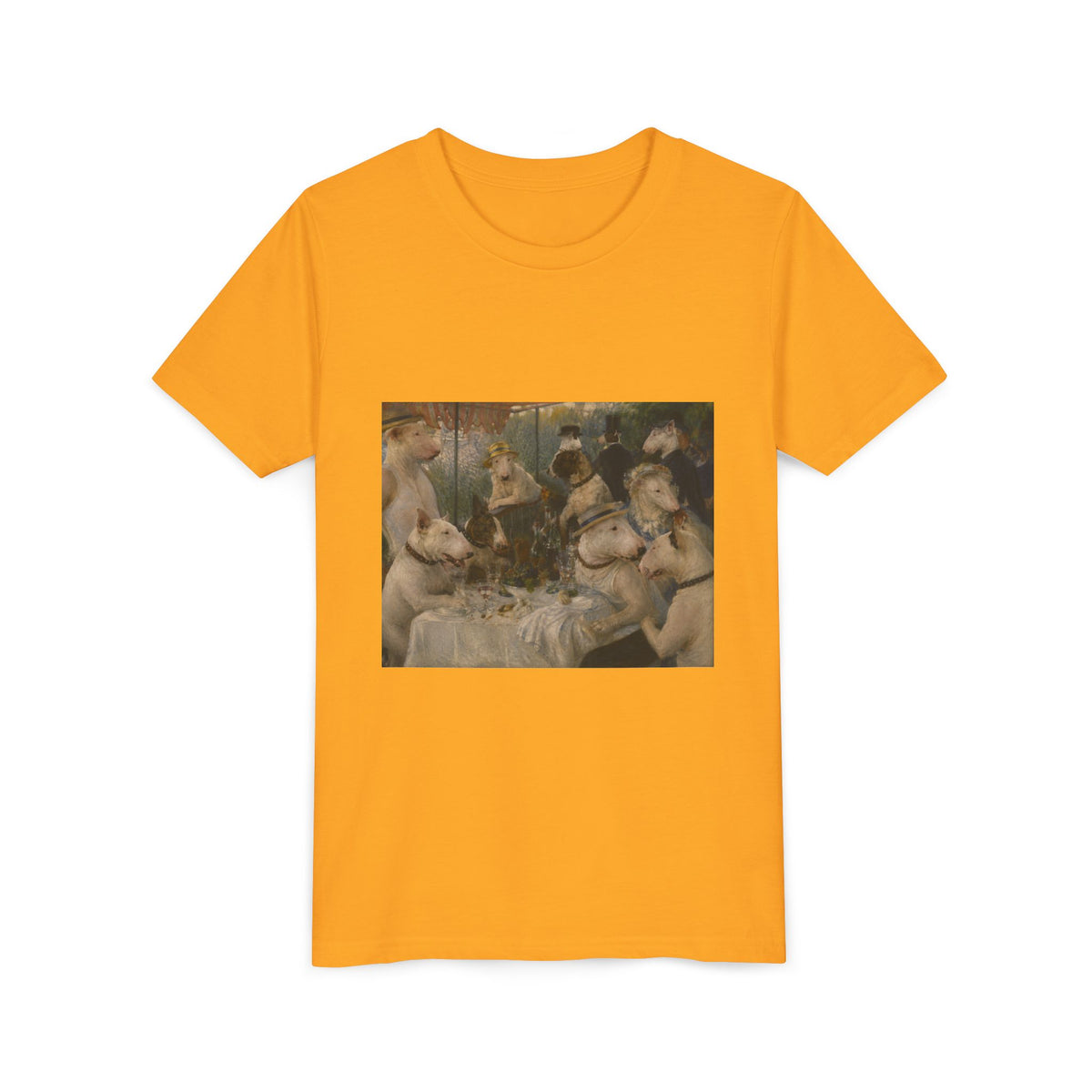 Bull Terrier Luncheon of the Boating Party — after Pierre-Auguste Renoir, 1881 | Youth Tee
