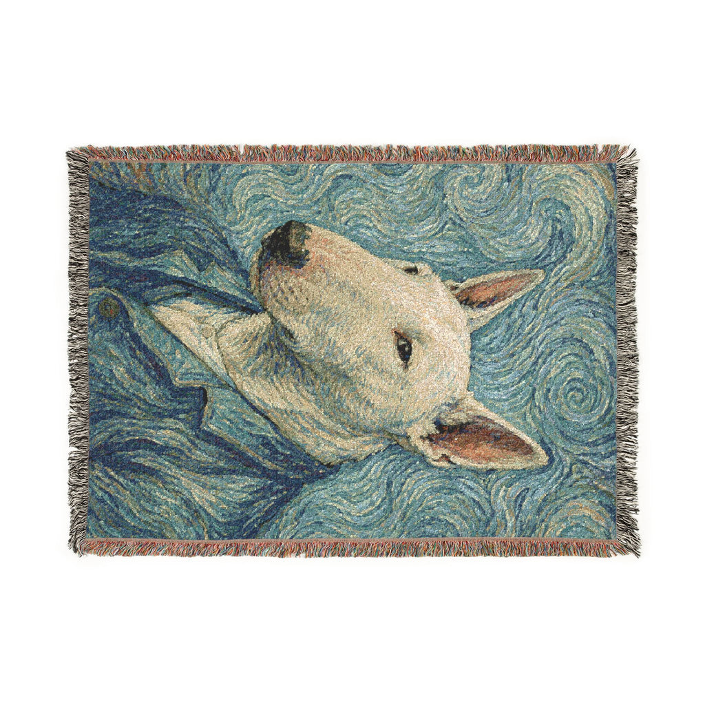 Bull Terrier Self-Portrait — after Vincent van Gogh, 1889 | Blanket
