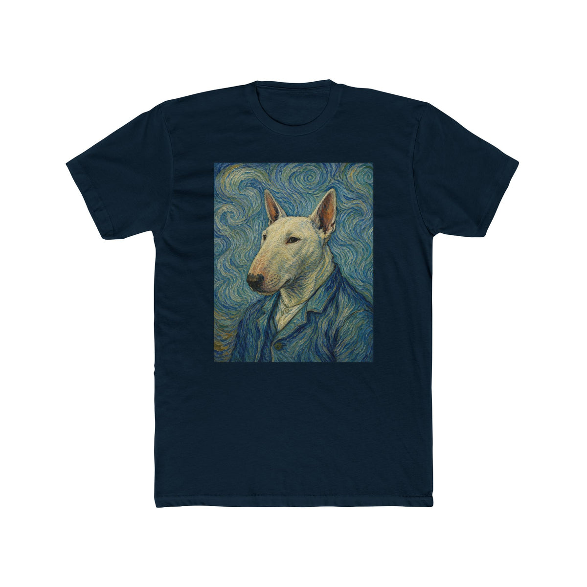 Bull Terrier Starry Night — after Vincent van Gogh, 1889 | Tee