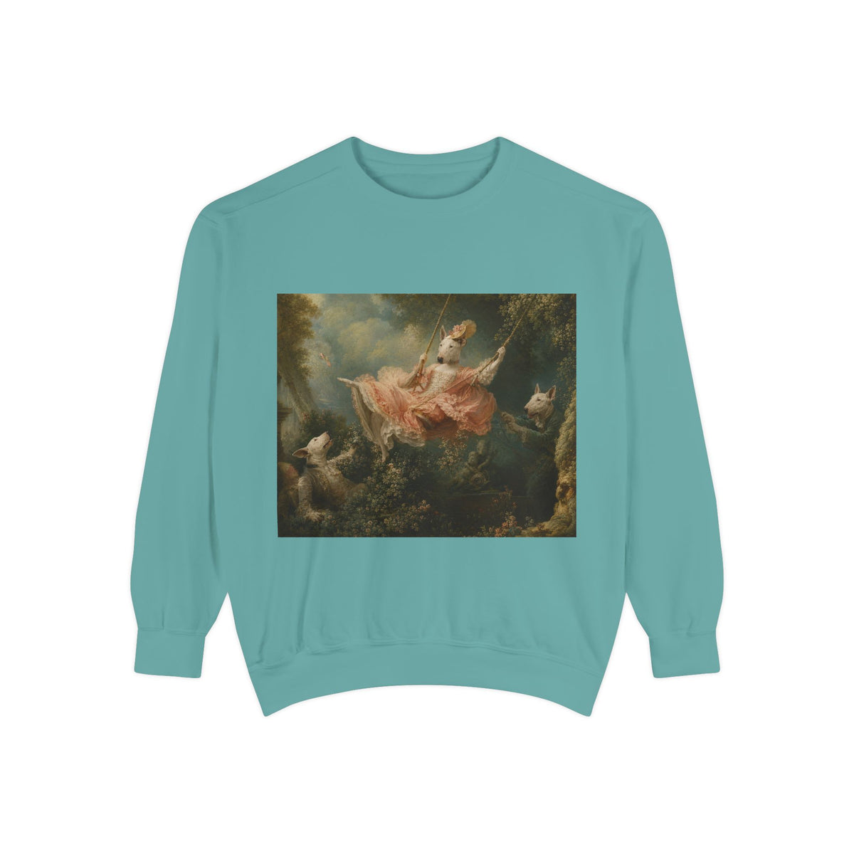 Bull Terrier The Swing — after Jean-Honore Fragonard, 1767 | Crewneck