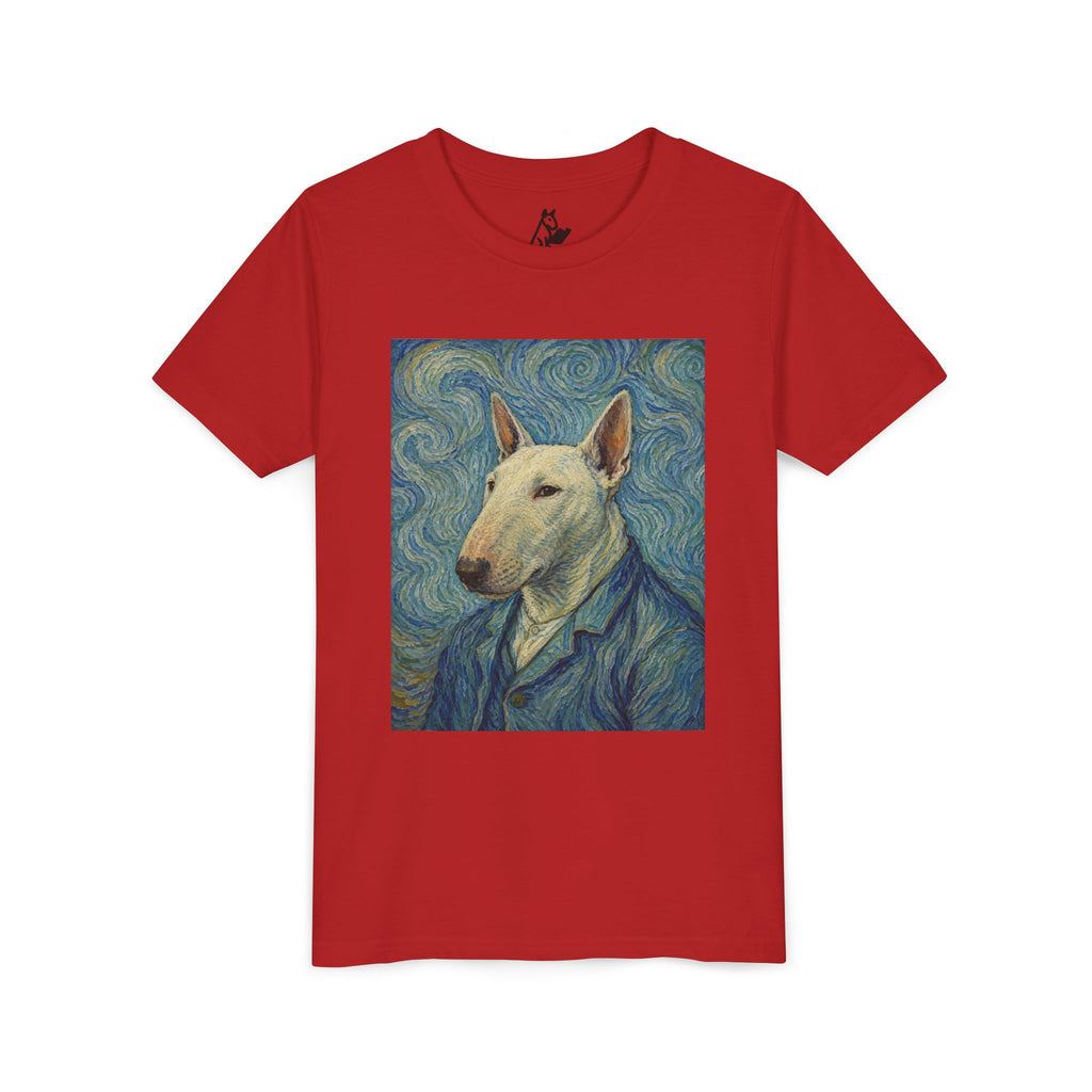 Bull Terrier Self-Portrait — after Vincent van Gogh, 1889 | Youth Tee