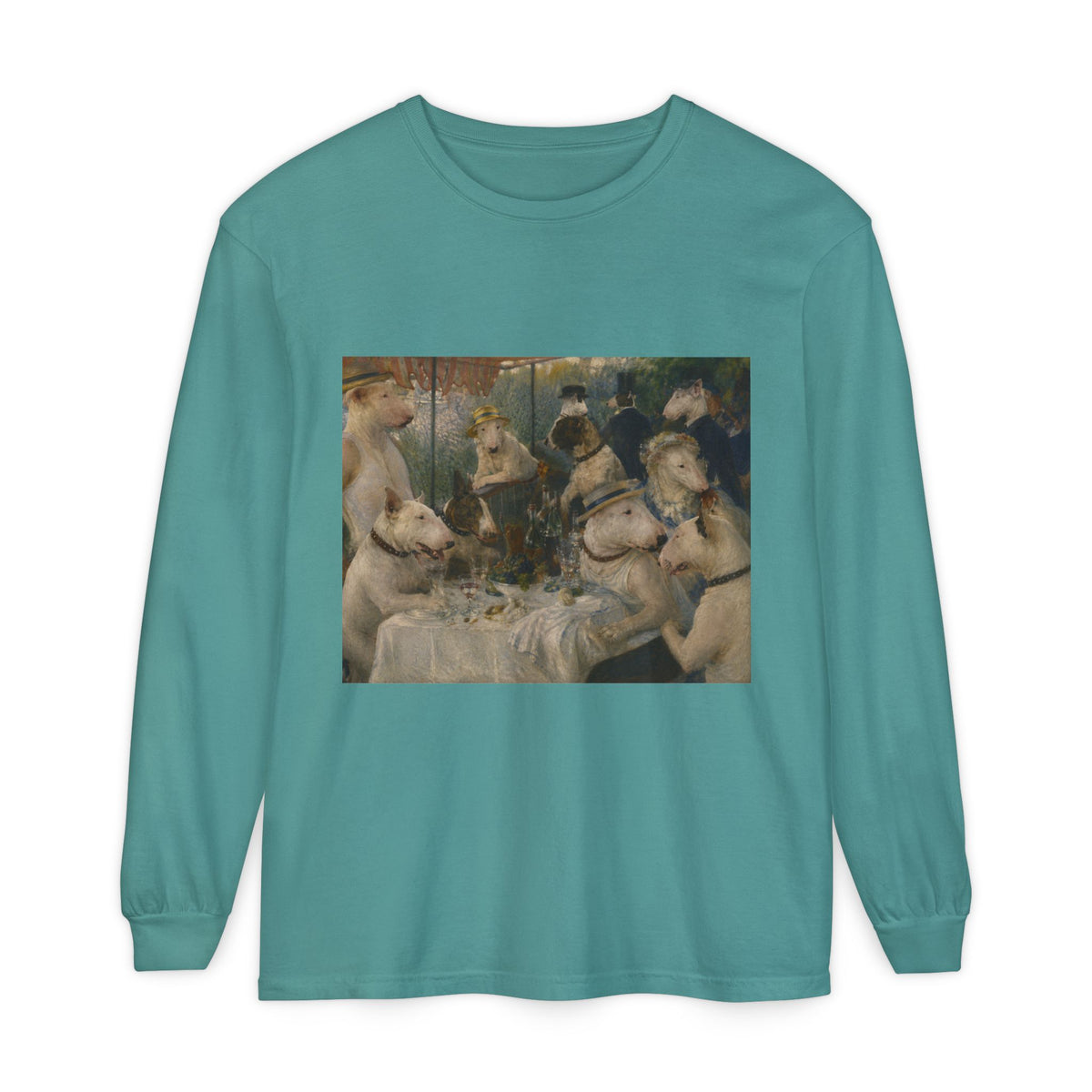 Bull Terrier Luncheon of the Boating Party — after Pierre-Auguste Renoir, 1881 | Long Sleeve