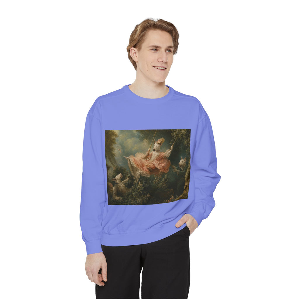 Bull Terrier The Swing — after Jean-Honore Fragonard, 1767 | Crewneck