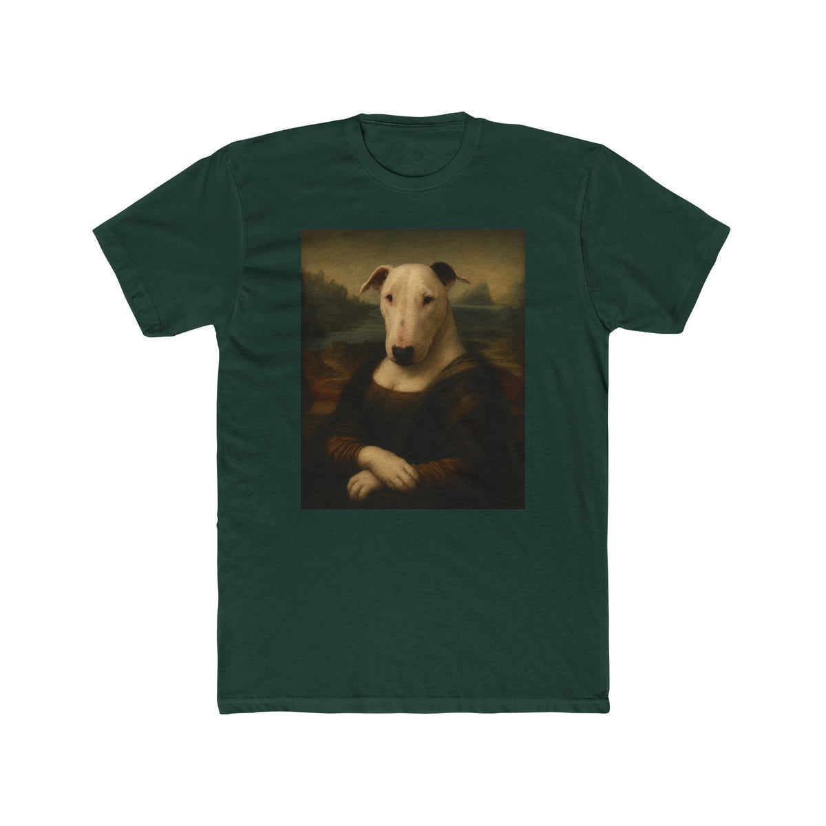 Bull Terrier Mona Lisa — after Leonardo da Vinci, c.1503 | Tee
