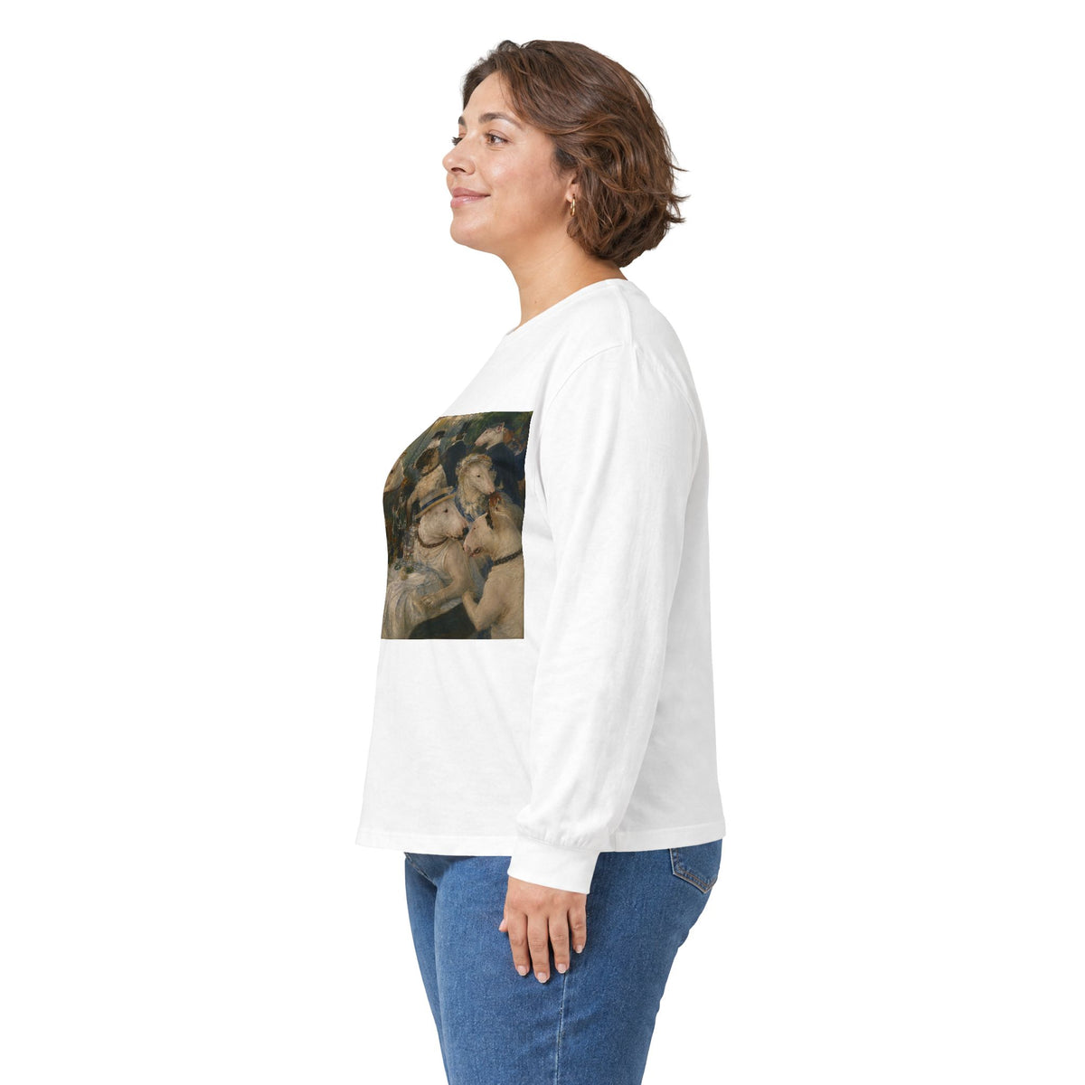 Bull Terrier Luncheon of the Boating Party — after Pierre-Auguste Renoir, 1881 | Long Sleeve