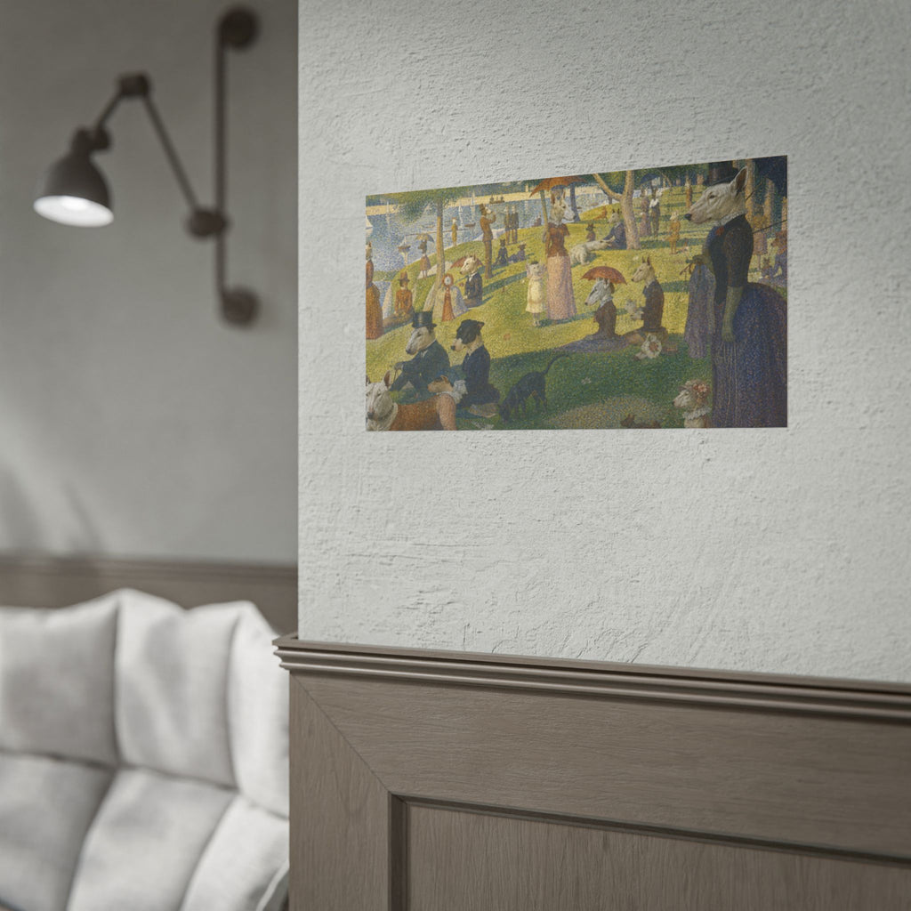 Bull Terrier A Sunday Afternoon on La Grande Jatte — after Georges Seurat, 1886 | Print