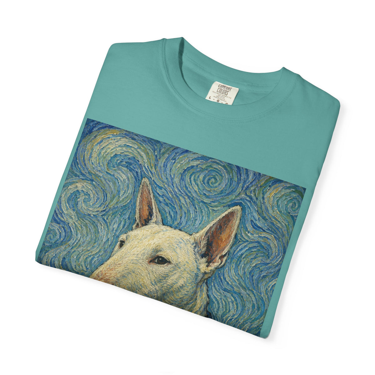 Bull Terrier Self-Portrait — after Vincent van Gogh, 1889 | Garment-Dyed Tee