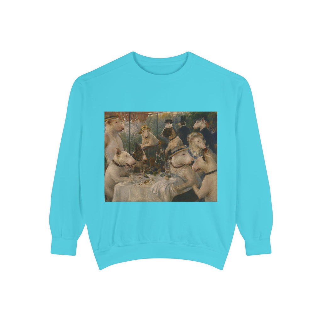 Bull Terrier Luncheon of the Boating Party — after Pierre-Auguste Renoir, 1881 | Crewneck
