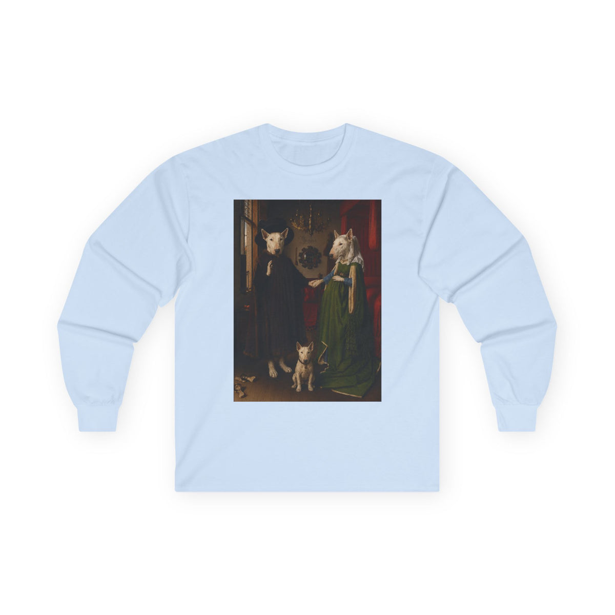 Bull Terrier The Arnolfini Portrait — after Jan van Eyck, 1434 | Long Sleeve