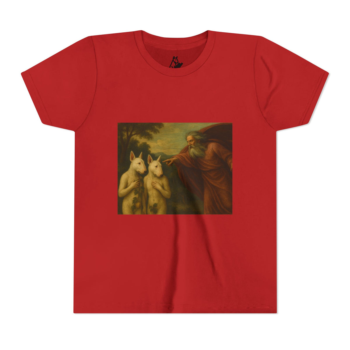 Bull Terrier The Rebuke of Adam and Eve — after Domenichino, 1626 | Youth Tee