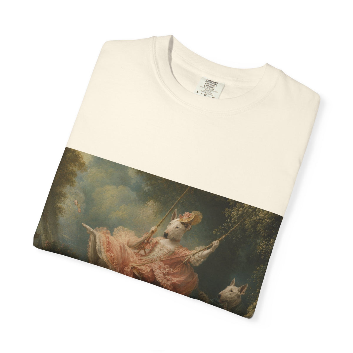 Bull Terrier The Swing — after Jean-Honore Fragonard, 1767 | Garment-Dyed Tee