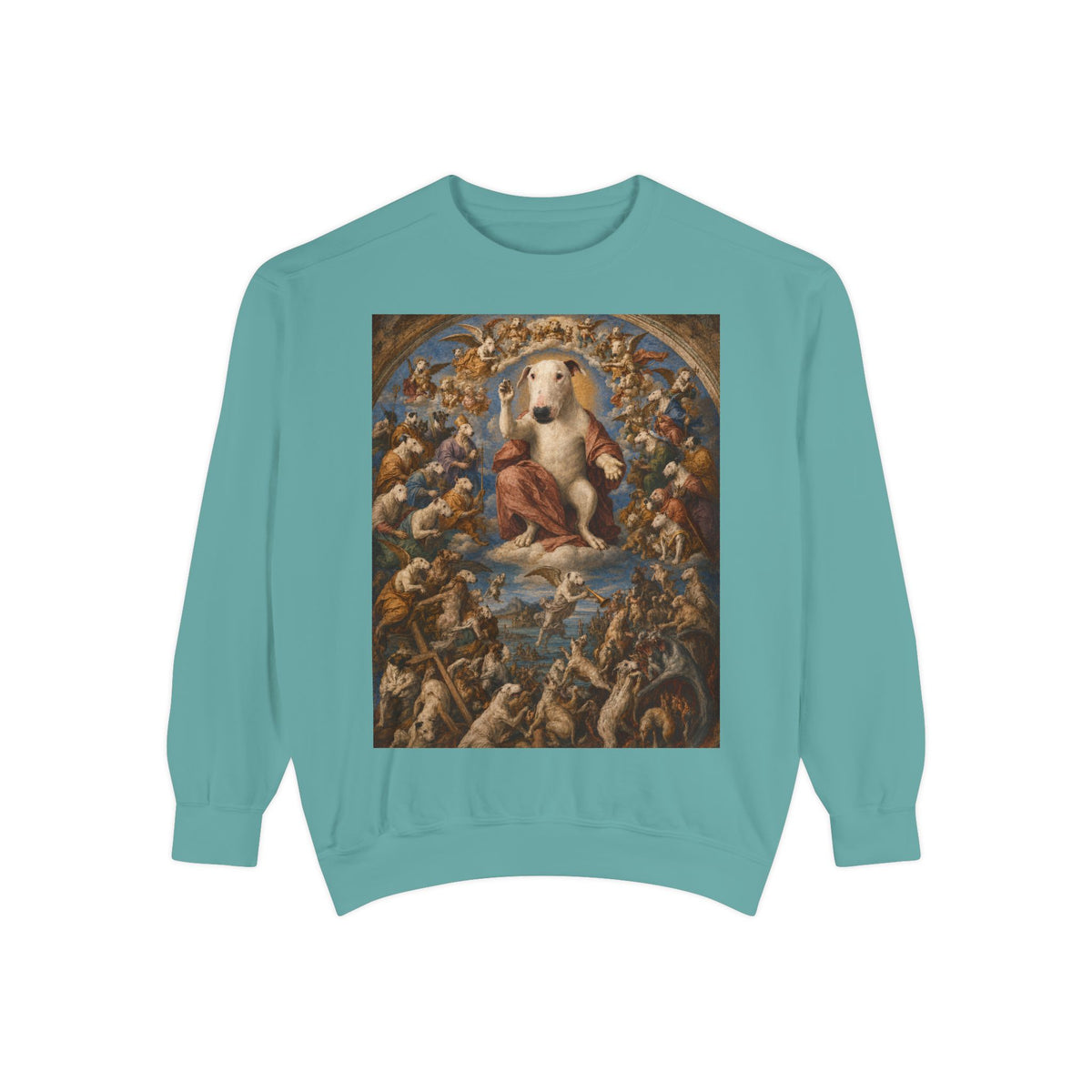 Bull Terrier The Last Judgement — after Michelangelo, 1541 | Crewneck