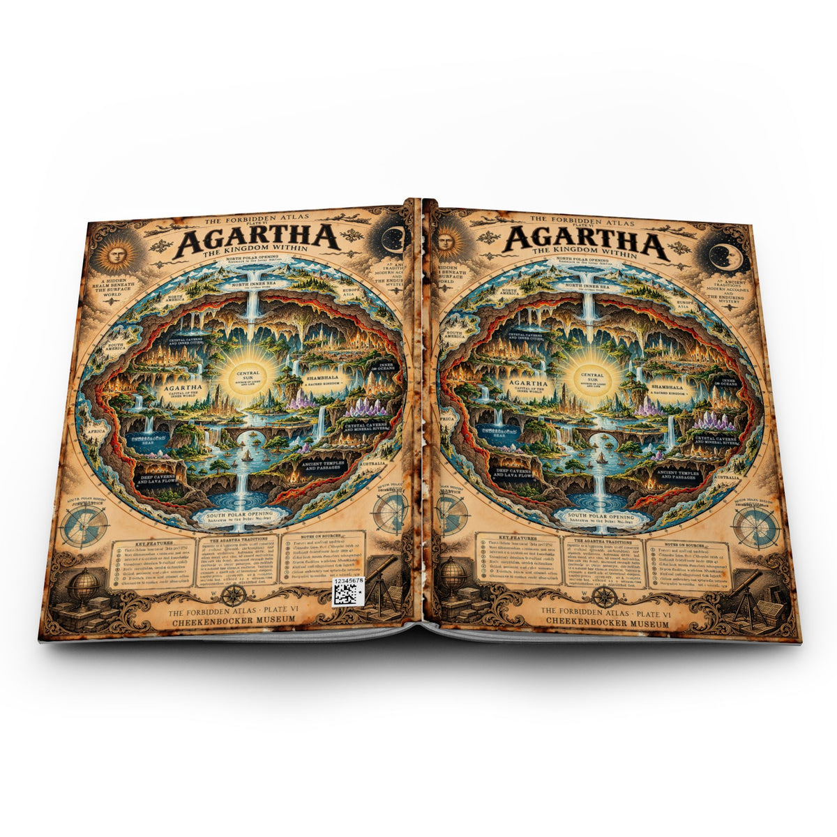 Agartha, The Forbidden Atlas Plate VI | Journal