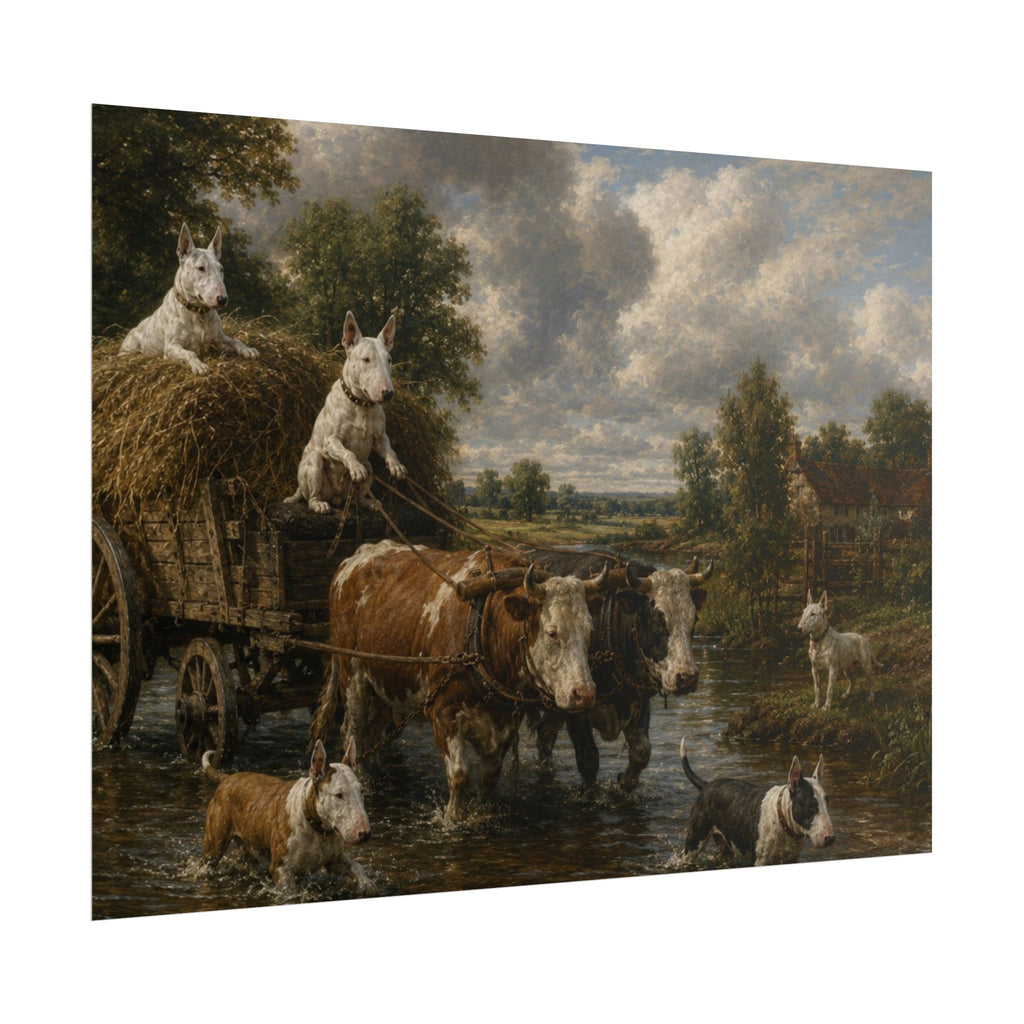 Bull Terrier The Hay Wain — after John Constable, 1821 | Print