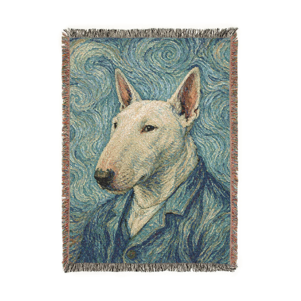 Bull Terrier Self-Portrait — after Vincent van Gogh, 1889 | Blanket