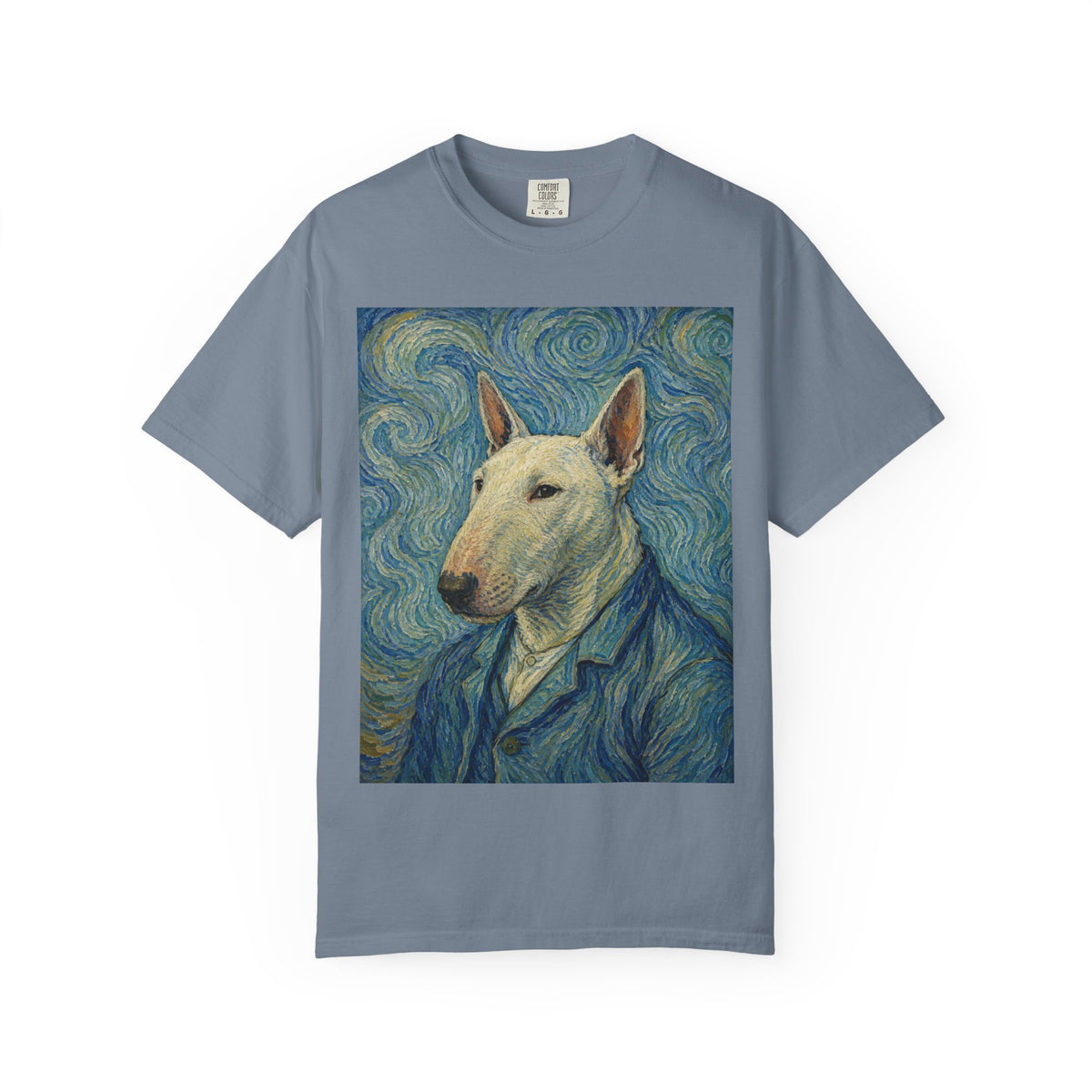 Bull Terrier Self-Portrait — after Vincent van Gogh, 1889 | Garment-Dyed Tee