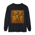 Bull Terrier Vitruvian Man — after Leonardo da Vinci, c.1490 | Long Sleeve