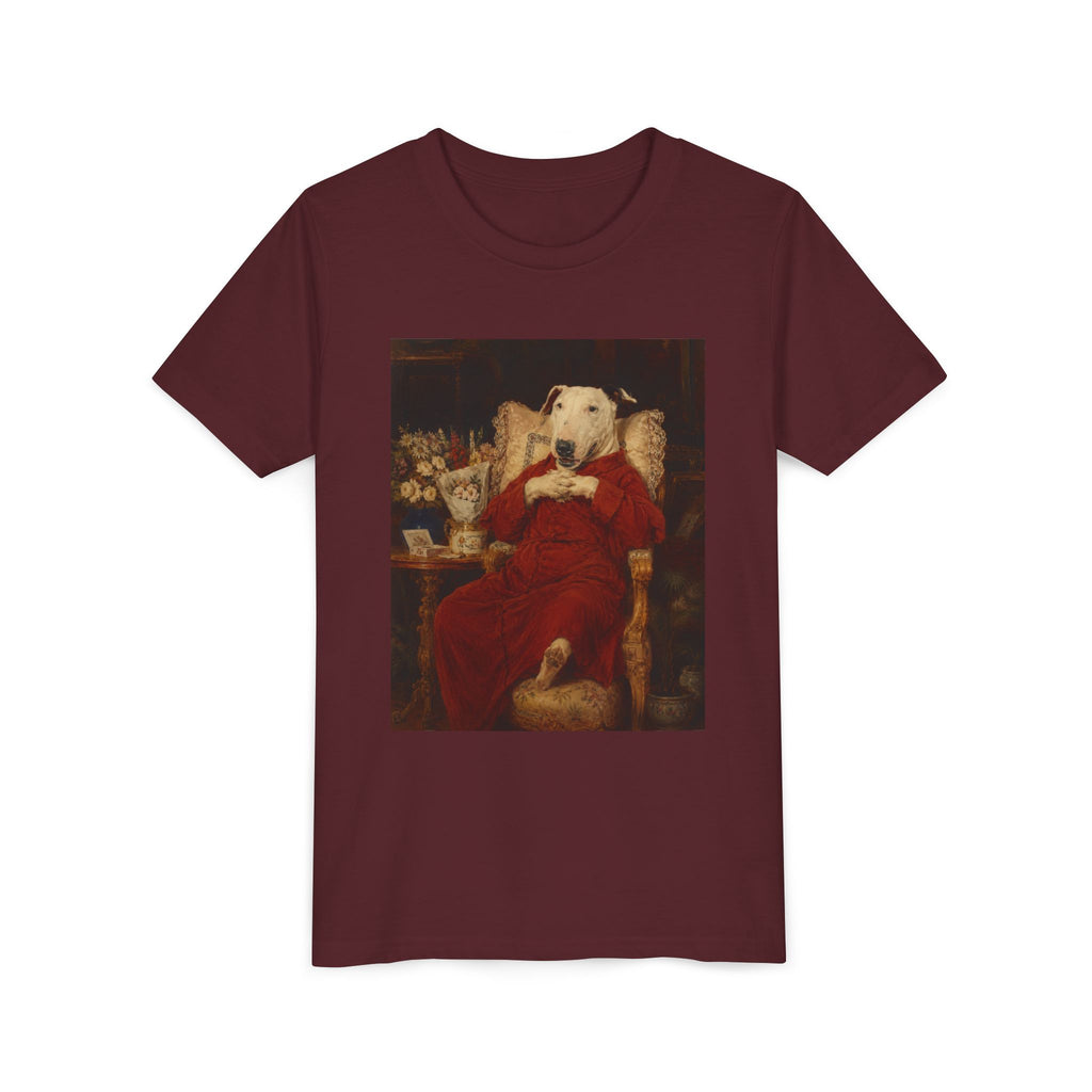 Bull Terrier A Happy Birthday — after Antonio Casanova y Estorach, c.1890 | Youth Tee