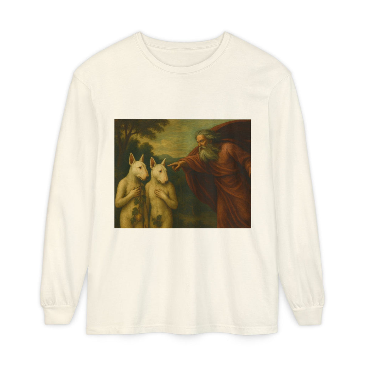 Bull Terrier The Rebuke of Adam and Eve — after Domenichino, 1626 | Long Sleeve