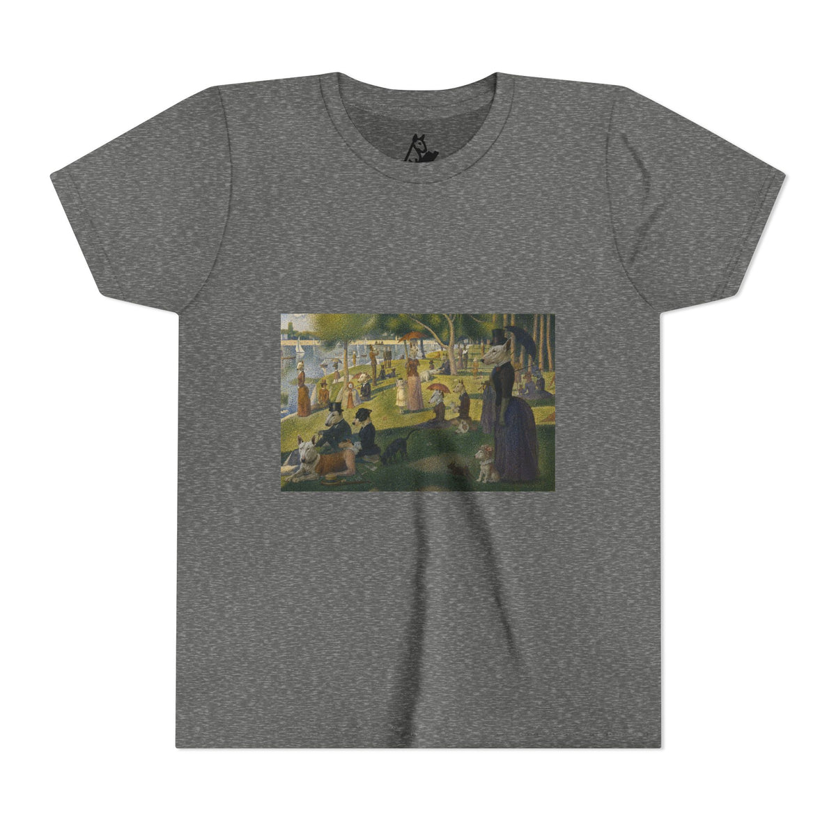Bull Terrier A Sunday Afternoon on La Grande Jatte — after Georges Seurat, 1886 | Youth Tee
