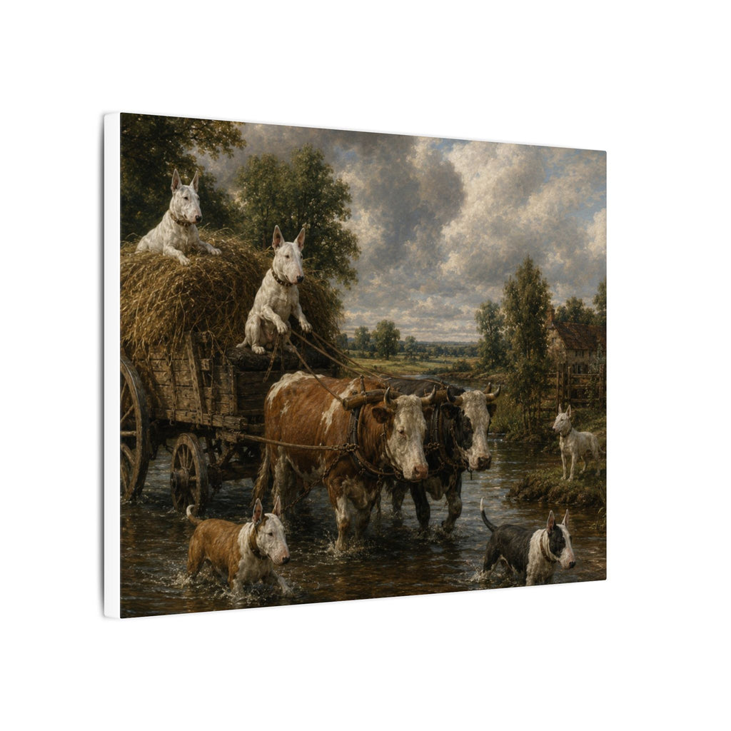 Bull Terrier The Hay Wain — after John Constable, 1821 | Canvas