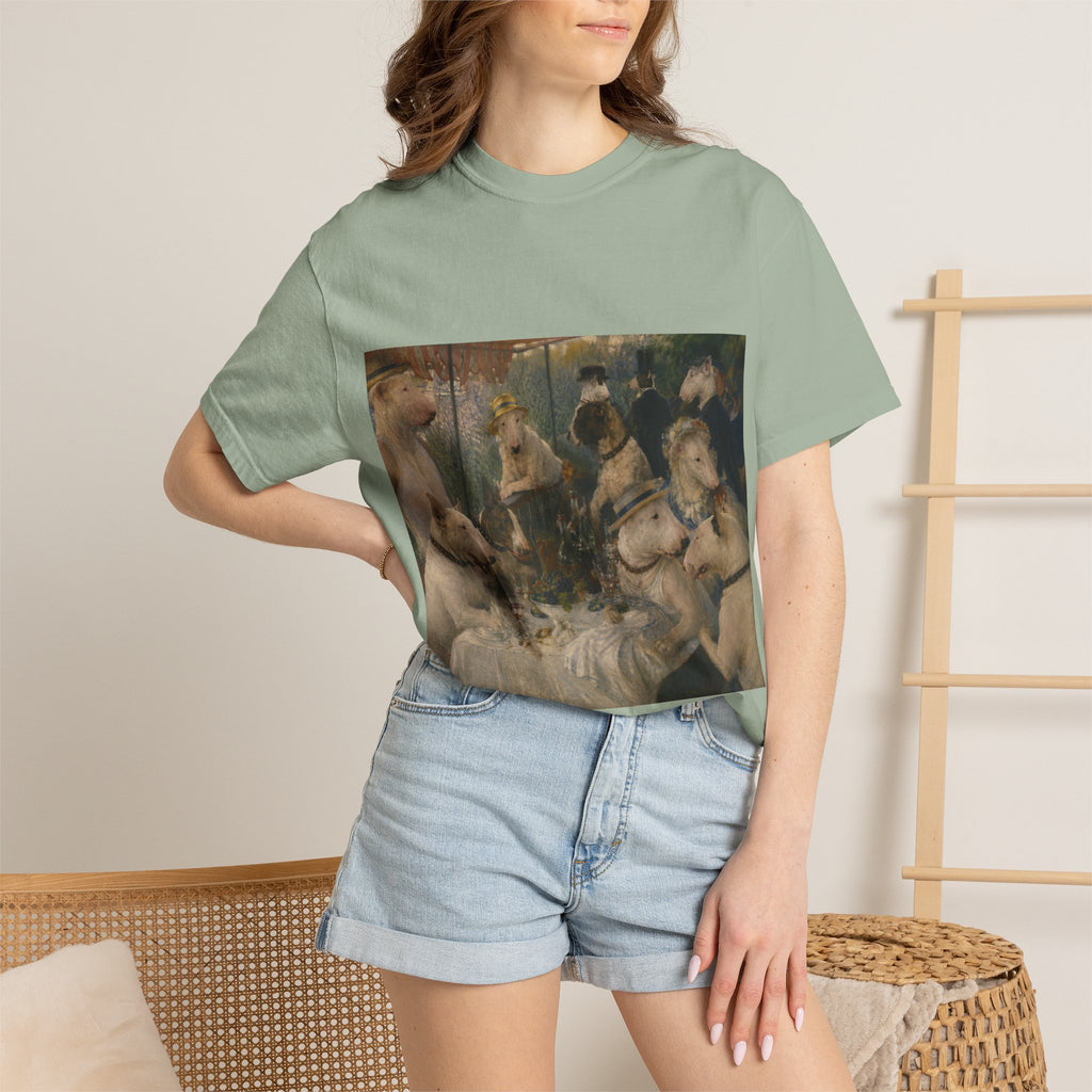 Bull Terrier Luncheon of the Boating Party — after Pierre-Auguste Renoir, 1881 | Garment-Dyed Tee