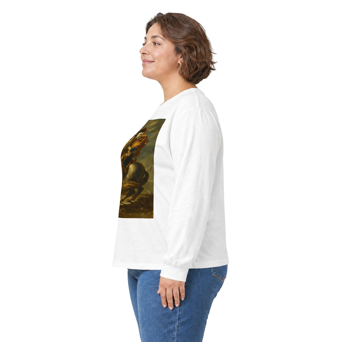 Bull Terrier Napoleon — after Jacques-Louis David, 1801 | Long Sleeve