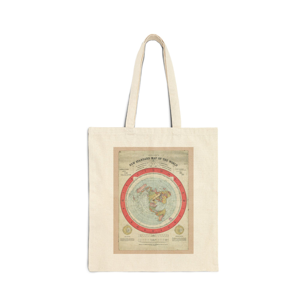 Gleason's New Standard Map of the World, 1892 | Canvas Tote