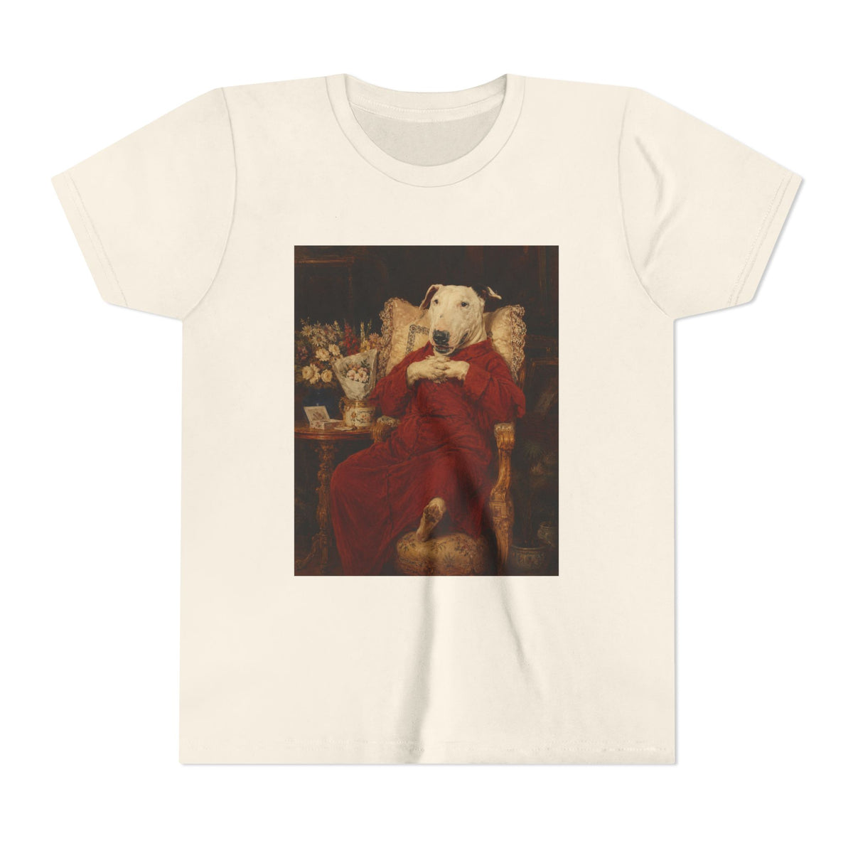 Bull Terrier A Happy Birthday — after Antonio Casanova y Estorach, c.1890 | Youth Tee