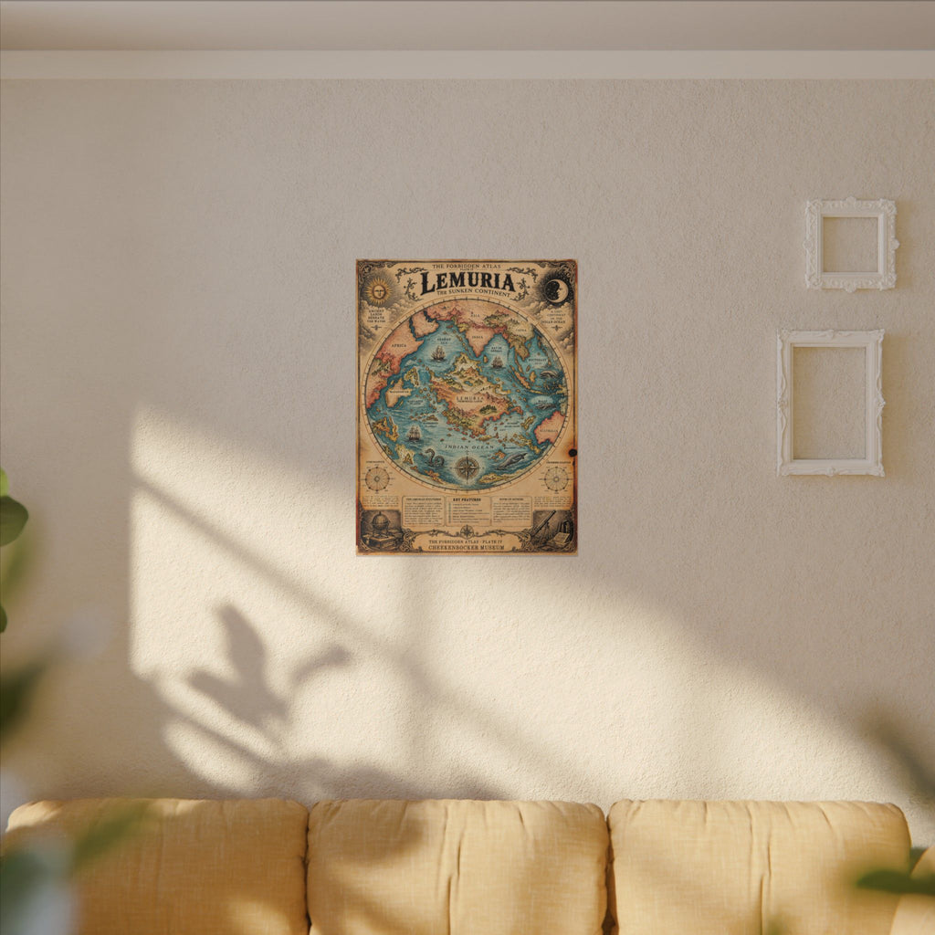 Lemuria, The Forbidden Atlas Plate IV | Canvas