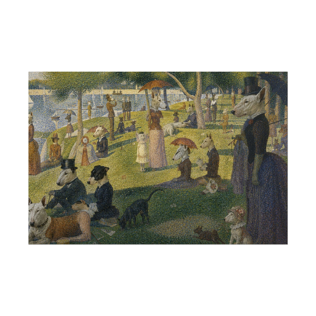 Bull Terrier A Sunday Afternoon on La Grande Jatte — after Georges Seurat, 1886 | Print