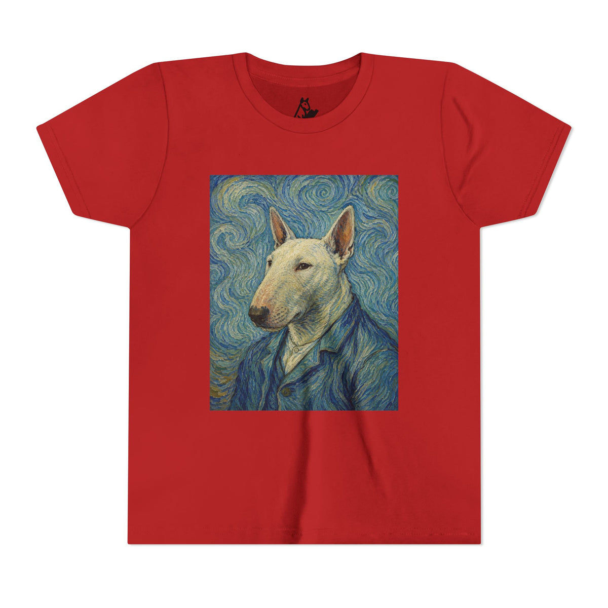 Bull Terrier Self-Portrait — after Vincent van Gogh, 1889 | Youth Tee