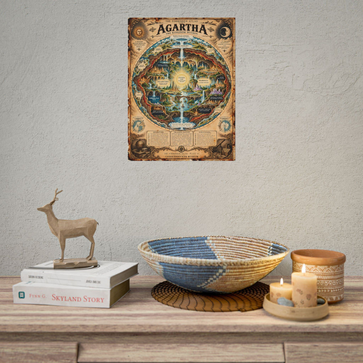 Agartha, The Forbidden Atlas Plate VI | Poster
