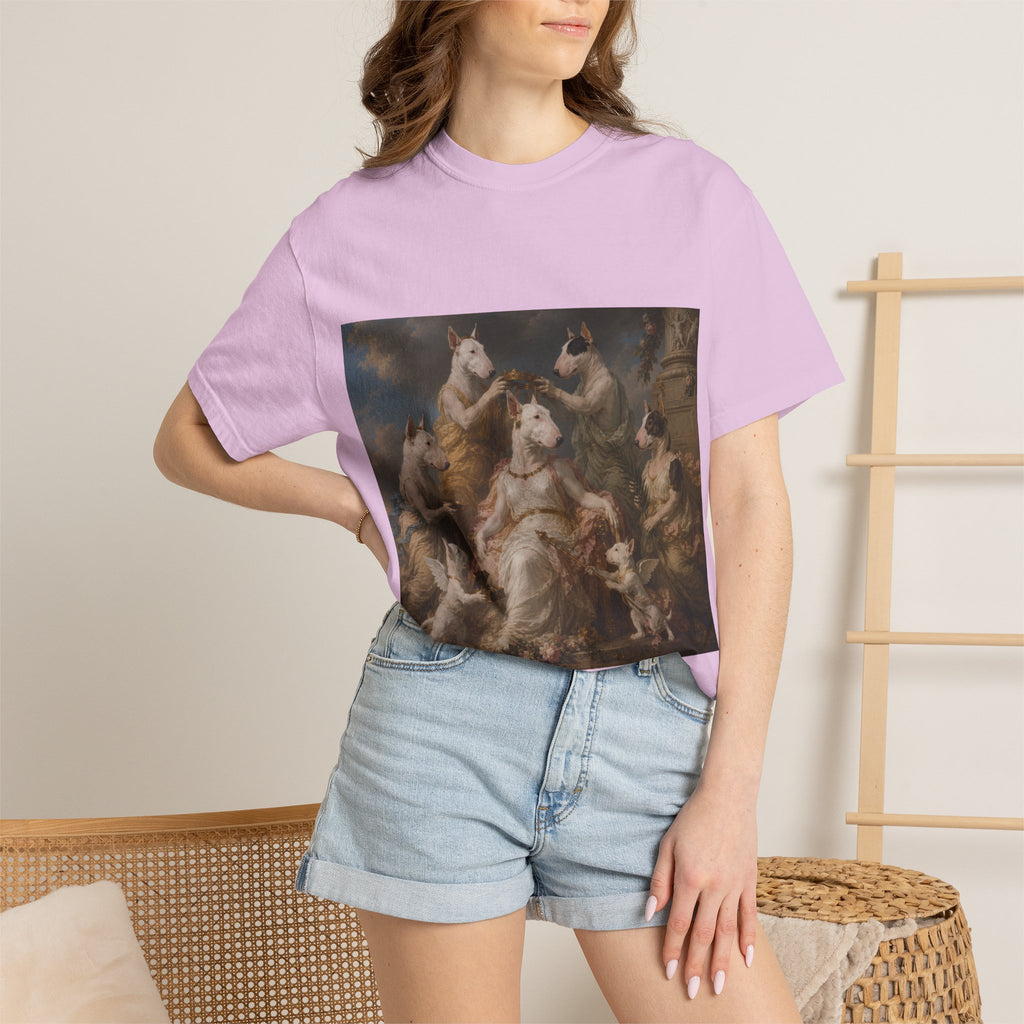 Bull Terrier Themire Crowned by the Graces — after the Sevres Manufactory, 1777 | Garment-Dyed Tee