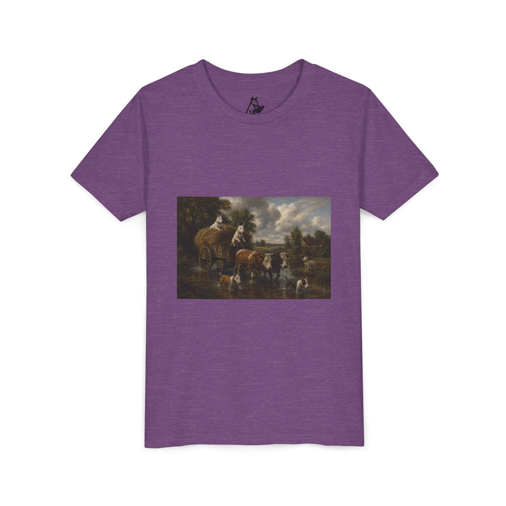 Bull Terrier The Hay Wain — after John Constable, 1821 | Youth Tee